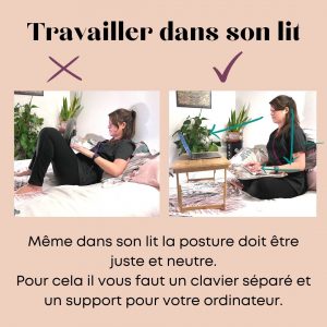 bien s'asseoir en télétravail